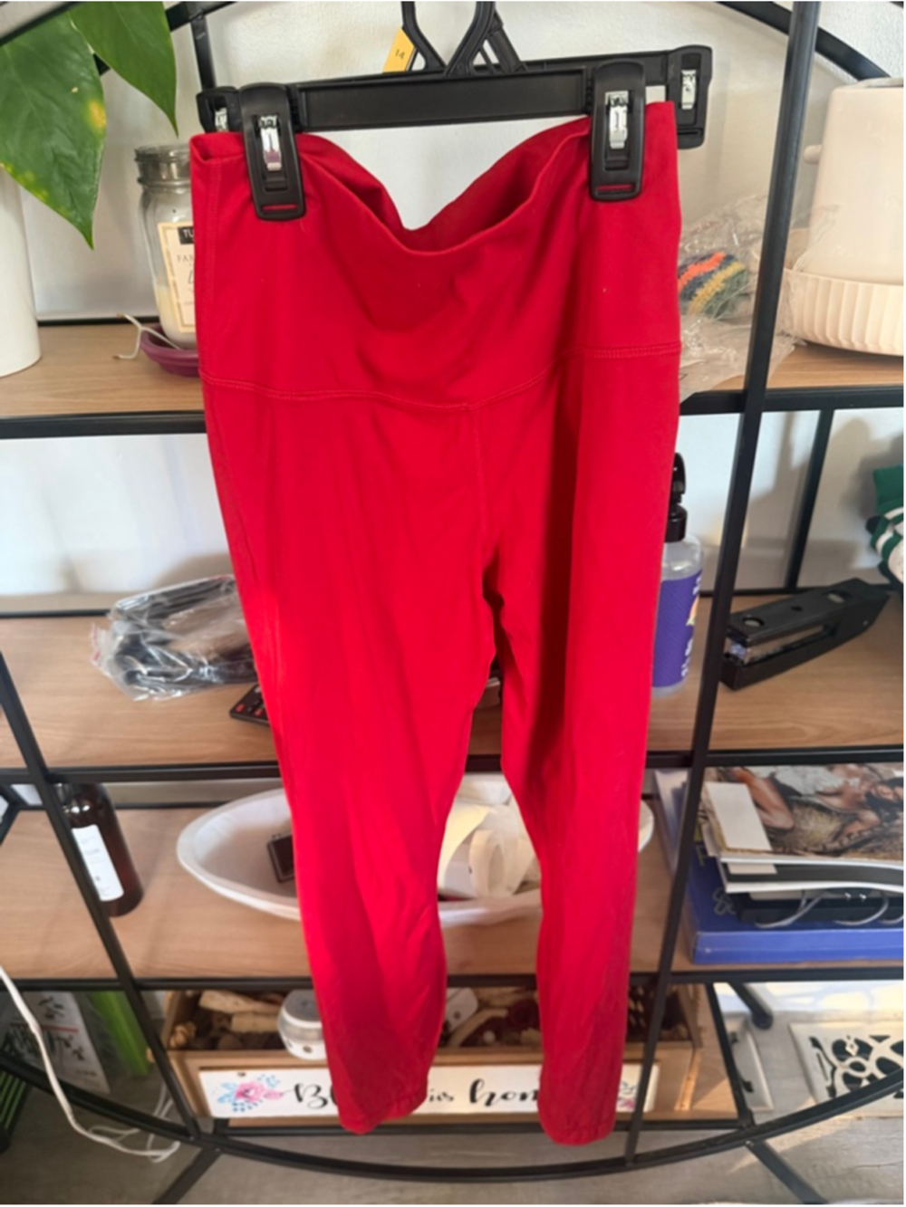 Women's Yogalicious Lux Red Leggings Size M